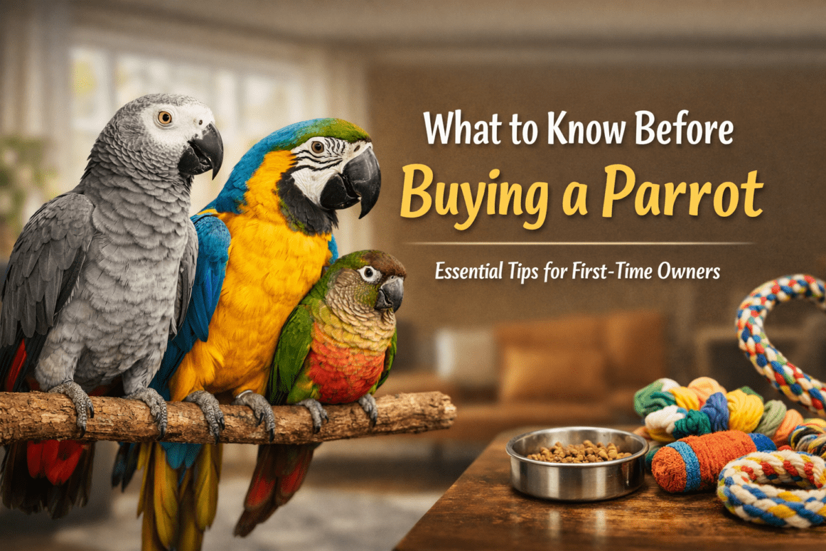 What to know before buying a parrot