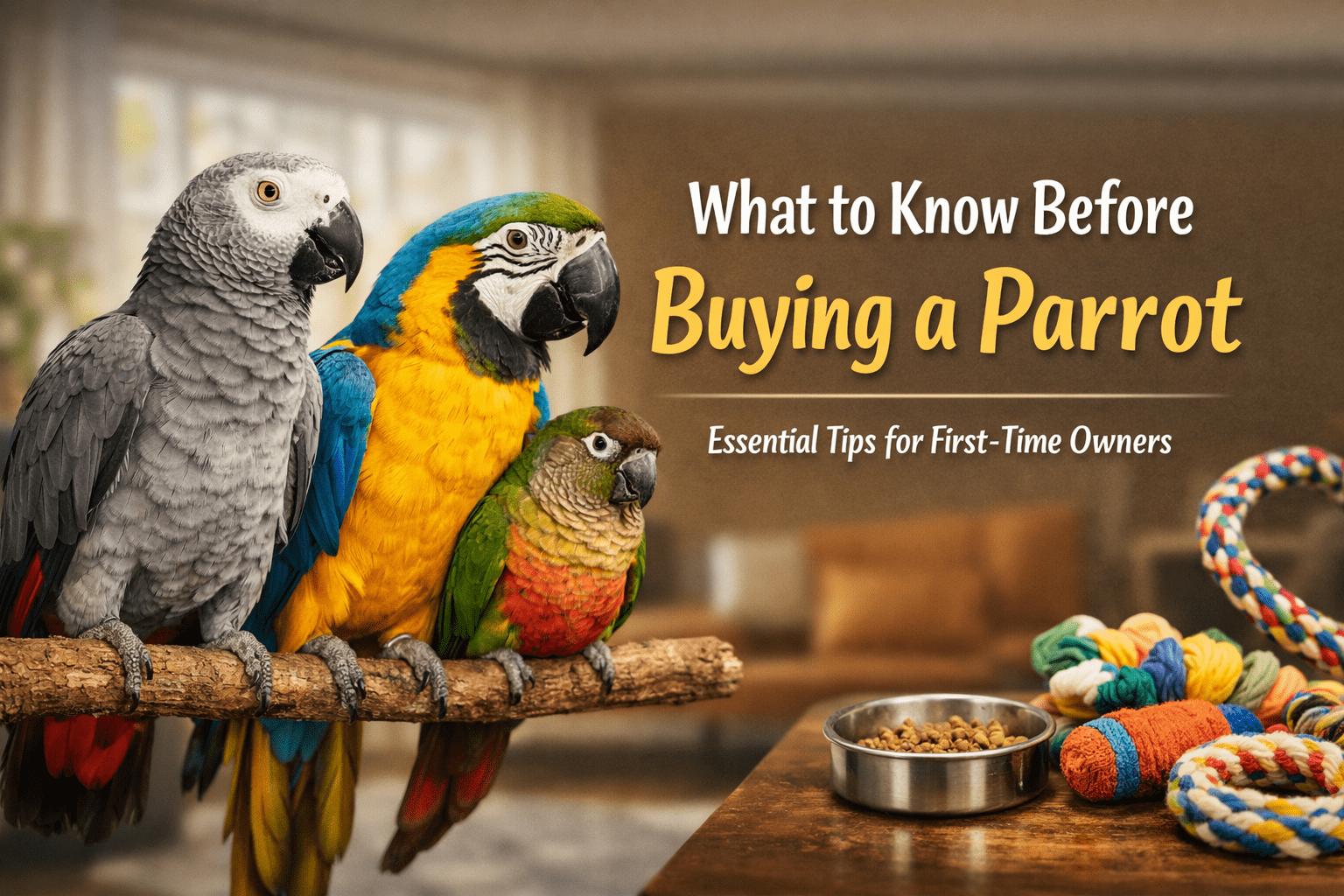 What to know before buying a parrot